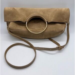BANANA REPUBLIC WOMENS TAN SYNTHETIC LEATHER BAG